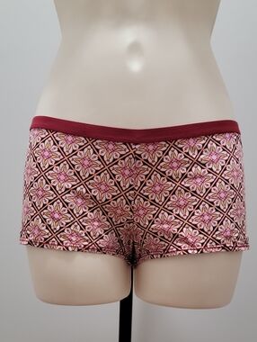 VTG Victoria's Secret Boho Diamond Medallion Shortie Panty S Red Band 2016